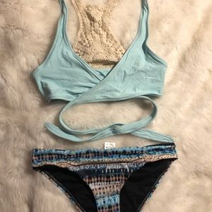 L Space Tie Bikini with Crochet Back